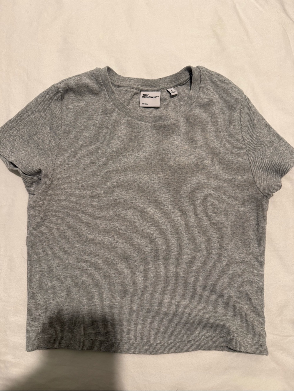 Aritzia TNA Ribbed Short Sleeve Tee